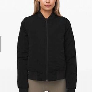 Lululemon size 10 black non stop reversible bomber jacket